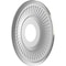 Ekena Millwork Berkshire Thermoformed PVC Ceiling Medallion Fits Canopies up to 5 3/4-in., Aged Dark Steel CMP13BECST - alternate 3